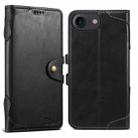 For iPhone 7 / 8 / SE 2022 Suteni Q-03 Oil Wax Magnetic Clasp Leather Phone Case(Black) - 1