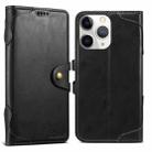 For iPhone 11 Pro Max Suteni Q-03 Oil Wax Magnetic Clasp Leather Phone Case(Black) - 1