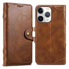 For iPhone 11 Pro Max Suteni Q-03 Oil Wax Magnetic Clasp Leather Phone Case(Brown) - 1