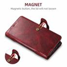 For iPhone X / XS Suteni Q-03 Oil Wax Magnetic Clasp Leather Phone Case(Red) - 2