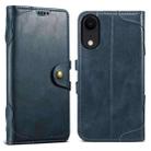 For iPhone XR Suteni Q-03 Oil Wax Magnetic Clasp Leather Phone Case(Blue) - 1