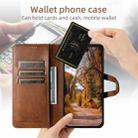 For iPhone XS Max Suteni Q-03 Oil Wax Magnetic Clasp Leather Phone Case(Brown) - 3