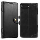 For iPhone 8 Plus / 7 Plus Suteni Q-03 Oil Wax Magnetic Clasp Leather Phone Case(Black) - 1