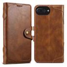 For iPhone 8 Plus / 7 Plus Suteni Q-03 Oil Wax Magnetic Clasp Leather Phone Case(Brown) - 1