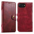 For iPhone 8 Plus / 7 Plus Suteni Q-03 Oil Wax Magnetic Clasp Leather Phone Case(Red) - 1