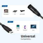 Type-C Male to XLR Female JUNSUNMAY Microphone Phone Audio Adapter Cable, Length: 1m - 2