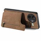 For Redmi K80 / Poco F7 Pro Retro Leather Zipper Wallet Back Phone Case(Brown) - 3