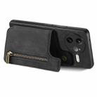For Redmi K80 / Poco F7 Pro Retro Leather Zipper Wallet Back Phone Case(Black) - 3