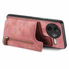 For Redmi K80 Pro / Poco F7 Ultra Retro Leather Zipper Wallet Back Phone Case(Pink) - 3