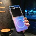 For Samsung Galaxy Z Flip6 5G Laser Texture MagSafe Shockproof Phone Case(Vertical Stripes) - 1