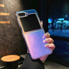For Samsung Galaxy Z Flip6 5G Laser Texture Shockproof Phone Case(Vertical Stripes) - 1
