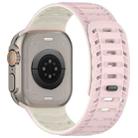 For Apple Watch 42mm / 41mm / 40mm / 38mm Mountain Armor Magnetic Silicone Watch Band(Oxford Pink Starlight) - 3