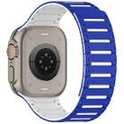 For Apple Watch 46mm / 49mm / 45mm / 44mm Colorful Spirit Piano Soft Magnetic Two-tone Watch Band(Blue White) - 3