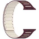 For Apple Watch 46mm / 49mm / 45mm / 44mm Colorful Spirit Piano Soft Magnetic Two-tone Watch Band(Burgundy Starlight) - 2