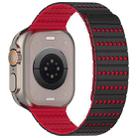For Apple Watch 42mm / 41mm / 40mm / 38mm Honeycomb Magnetic Watch Band(Black Red) - 3