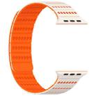 For Apple Watch 42mm / 41mm / 40mm / 38mm Honeycomb Magnetic Watch Band(Starlight Orange) - 2