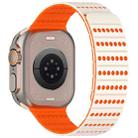 For Apple Watch 42mm / 41mm / 40mm / 38mm Honeycomb Magnetic Watch Band(Starlight Orange) - 3