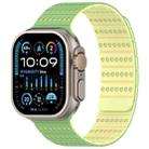 For Apple Watch 46mm / 49mm / 45mm / 44mm Honeycomb Magnetic Watch Band(Official Mint Yellow) - 1