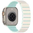 For Apple Watch 46mm / 49mm / 45mm / 44mm Honeycomb Magnetic Watch Band(Starlight Mint) - 3