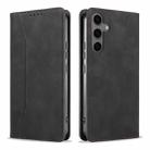 For Samsung Galaxy S24 FE 5G Dreamy Magnetic Dual-fold Calfskin Leather Phone Case(Black) - 2
