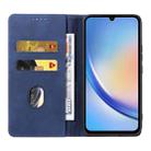 For Samsung Galaxy S24 FE 5G Dreamy Magnetic Dual-fold Calfskin Leather Phone Case(Blue) - 3