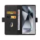 For Samsung Galaxy S24 Ultra 5G Dreamy Magnetic Dual-fold Calfskin Leather Phone Case(Black) - 3
