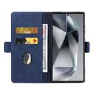 For Samsung Galaxy S24 Ultra 5G Dreamy Magnetic Dual-fold Calfskin Leather Phone Case(Blue) - 3