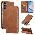 For Samsung Galaxy A34 5G Dreamy Magnetic Dual-fold Calfskin Leather Phone Case(Crown) - 2