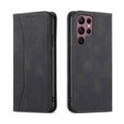 For Samsung Galaxy S23 Ultra 5G Dreamy Magnetic Dual-fold Calfskin Leather Phone Case(Black) - 2