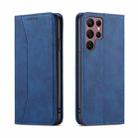 For Samsung Galaxy S23 Ultra 5G Dreamy Magnetic Dual-fold Calfskin Leather Phone Case(Blue) - 2
