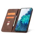 For Samsung Galaxy S20 FE Dreamy Magnetic Dual-fold Calfskin Leather Phone Case(Crown) - 3