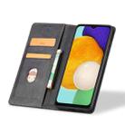 For Samsung Galaxy A13 Dreamy Magnetic Dual-fold Calfskin Leather Phone Case(Black) - 3