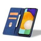 For Samsung Galaxy A13 Dreamy Magnetic Dual-fold Calfskin Leather Phone Case(Blue) - 3
