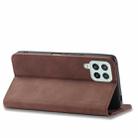 For Samsung Galaxy A22 4G Dreamy Magnetic Dual-fold Calfskin Leather Phone Case(Coffee) - 3