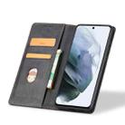 For Samsung Galaxy S21 FE 5G Dreamy Magnetic Dual-fold Calfskin Leather Phone Case(Black) - 3