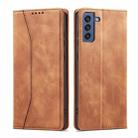 For Samsung Galaxy S21 FE 5G Dreamy Magnetic Dual-fold Calfskin Leather Phone Case(Crown) - 2