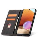For Samsung Galaxy A32 4G Dreamy Magnetic Dual-fold Calfskin Leather Phone Case(Black) - 3