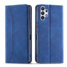 For Samsung Galaxy A32 4G Dreamy Magnetic Dual-fold Calfskin Leather Phone Case(Blue) - 2