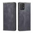 For Samsung Galaxy A52 4G / 5G Dreamy Magnetic Dual-fold Calfskin Leather Phone Case(Black) - 2