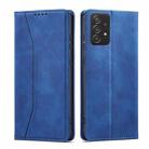 For Samsung Galaxy A52 4G / 5G Dreamy Magnetic Dual-fold Calfskin Leather Phone Case(Blue) - 2