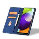 For Samsung Galaxy A52 4G / 5G Dreamy Magnetic Dual-fold Calfskin Leather Phone Case(Blue) - 3