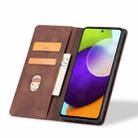 For Samsung Galaxy A52 4G / 5G Dreamy Magnetic Dual-fold Calfskin Leather Phone Case(Coffee) - 3