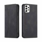 For Samsung Galaxy A53 Dreamy Magnetic Dual-fold Calfskin Leather Phone Case(Black) - 2