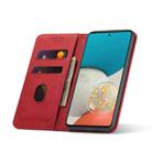 For Samsung Galaxy A53 Dreamy Magnetic Dual-fold Calfskin Leather Phone Case(Red) - 3