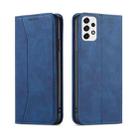 For Samsung Galaxy A53 Dreamy Magnetic Dual-fold Calfskin Leather Phone Case(Blue) - 2