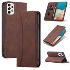 For Samsung Galaxy A53 Dreamy Magnetic Dual-fold Calfskin Leather Phone Case(Coffee) - 1