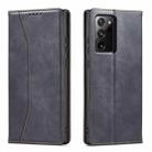 For Samsung Galaxy Note 20 Ultra Dreamy Magnetic Dual-fold Calfskin Leather Phone Case(Black) - 2