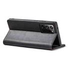 For Samsung Galaxy Note 20 Ultra Dreamy Magnetic Dual-fold Calfskin Leather Phone Case(Black) - 3