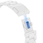 For Apple Watch 42mm / 41mm / 40mm / 38mm Candy Three-bead Magnetic Buckle PC Watch Band(White) - 3