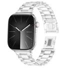 For Apple Watch 42mm / 41mm / 40mm / 38mm Candy Three-bead Magnetic Buckle PC Watch Band(Transparent) - 1